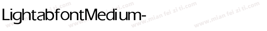 Lightabfont Medium字体转换